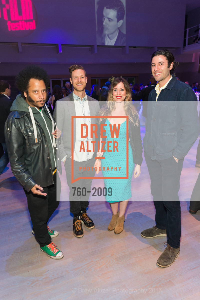 Boots Riley, D.J. Gugenheim, Danya Solomon, Rene Solomon, SFFILM 60th Anniversary Celebration, Yerba Buena Center for the Arts, The Forum. 701 Mission St, April 7th, 2017, Photo #760-2009 Boots Riley, D.J. Gugenheim, Danya Solomon, Rene Solomon, Photo #760-2009