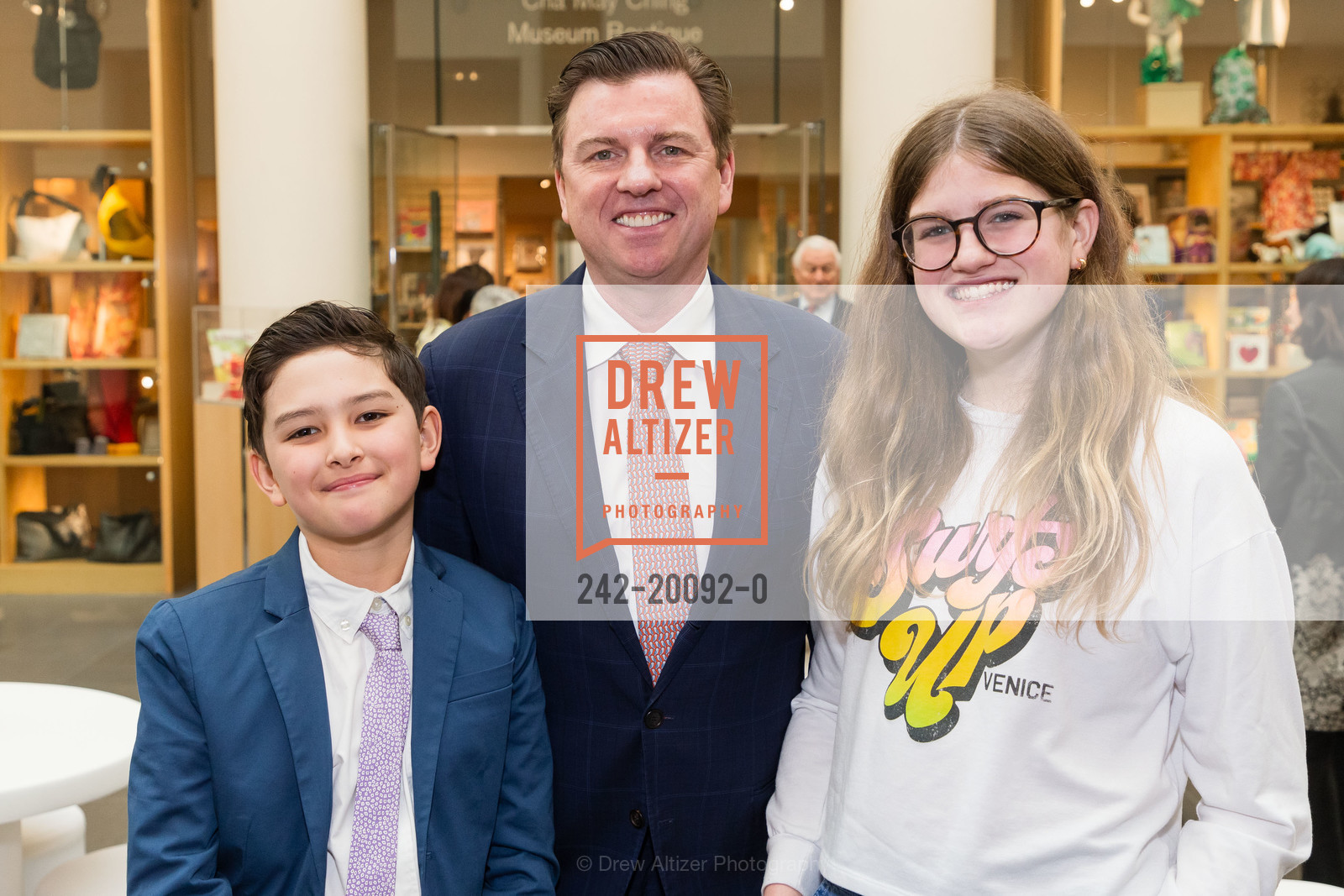 Ethan Bates, Tony Bates, Joshua Bates, Asian Art Museum hosts Leadership Donor Celebration 2020, Asian Art Museum. 200 Larkin St, Photo #242-20092-0 Ethan Bates, Tony Bates, Joshua Bates, Photo #242-20092-0