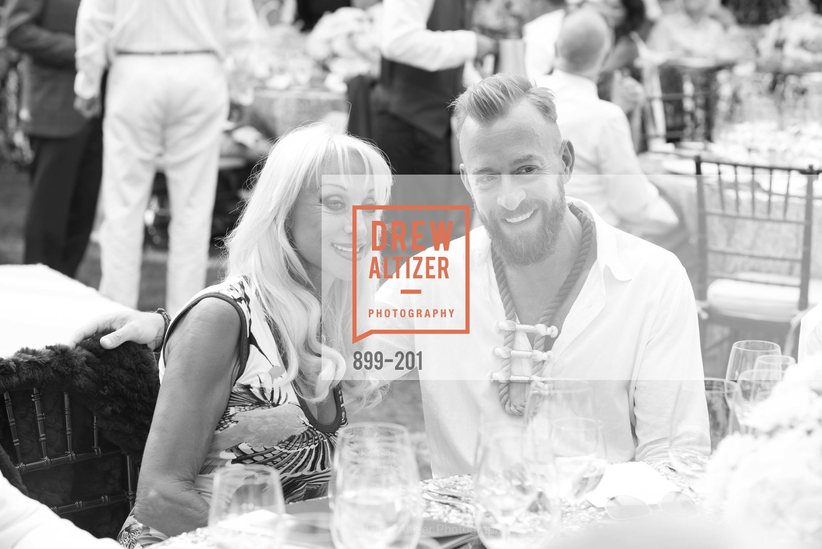 Daru Kawalkowski, Michael Purdy, Gucci & Vogue Dinner, Meadowood Napa Valley. Meadowood Napa Valley, . 900 Meadowood Ln, July 19th, 2015, Photo #899-201 Daru Kawalkowski, Michael Purdy, Photo #899-201
