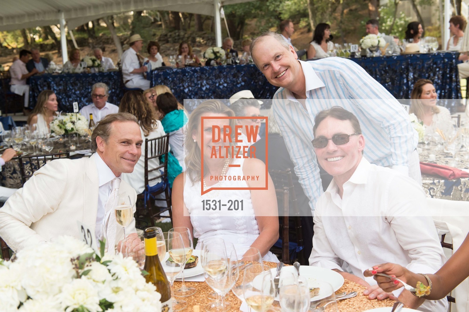 Jean-Charles Boisset, Gina Gallo, Steven Stull, Festival del Sole Annual Gala at Meadowood Napa Valley, Meadowood Napa Valley. 900 Meadowood Ln, July 19th, 2015,Drew Altizer, Drew Altizer Photography, full-service agency, private events, San Francisco photographer, photographer california