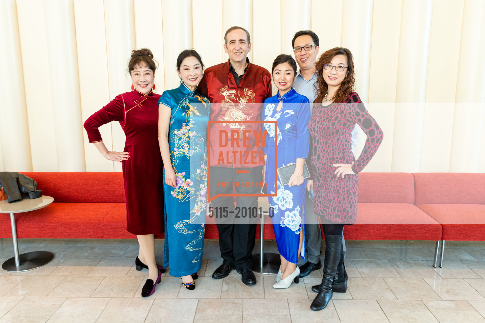 Eve Zhang, Catherine Zhang, Larry Drumm, Maya Tan, SF Symphony Chinese New Year 2020, Davis Symphony Hall. 201 Van Ness, Photo #5115-20101-0 Eve Zhang, Catherine Zhang, Larry Drumm, Maya Tan, Photo #5115-20101-0