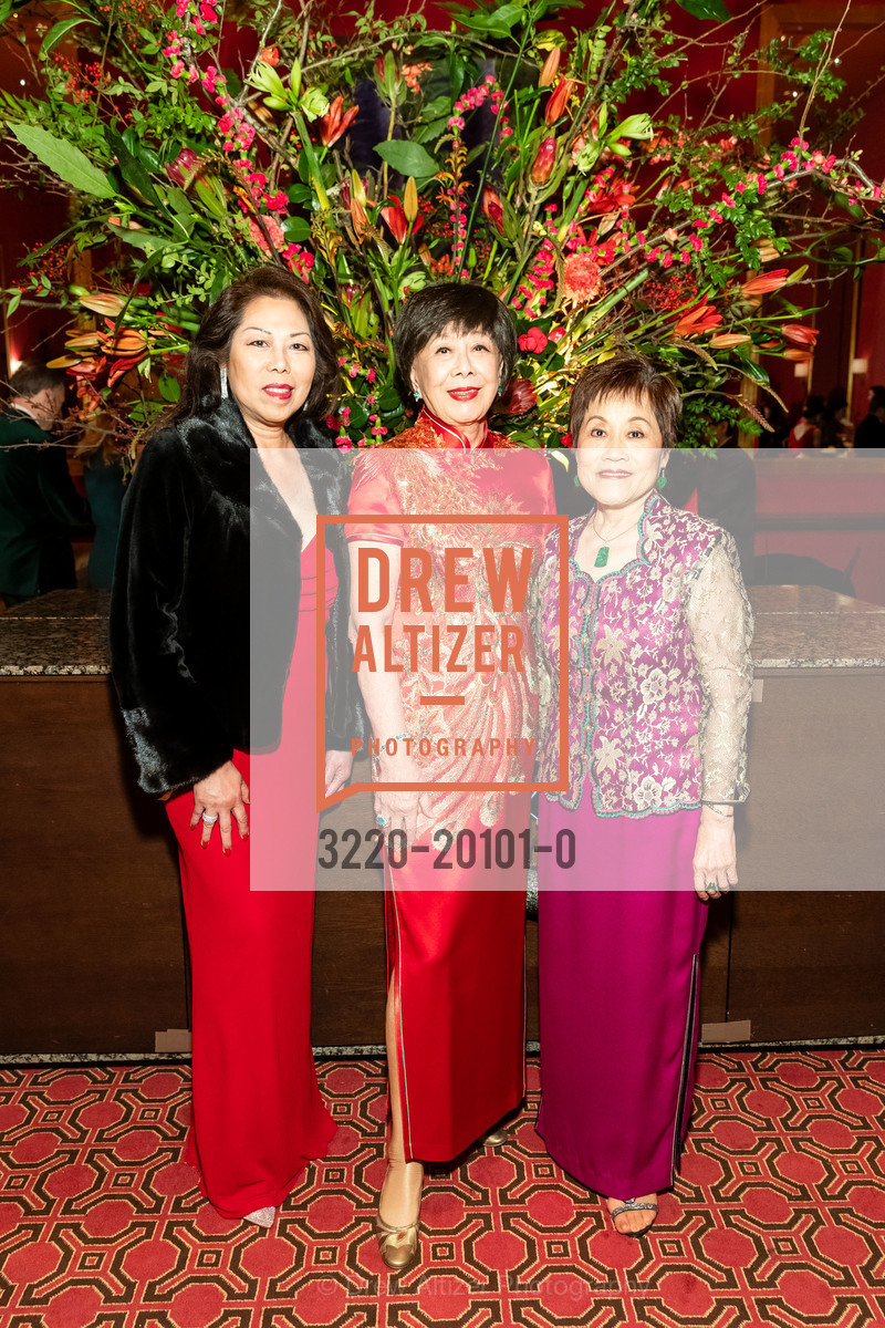 Julia Wu, Margaret Liu Collins, Annie Liu Wong, SF Symphony Chinese New Year 2020, Davis Symphony Hall. 201 Van Ness, Photo #3220-20101-0 Julia Wu, Margaret Liu Collins, Annie Liu Wong, Photo #3220-20101-0