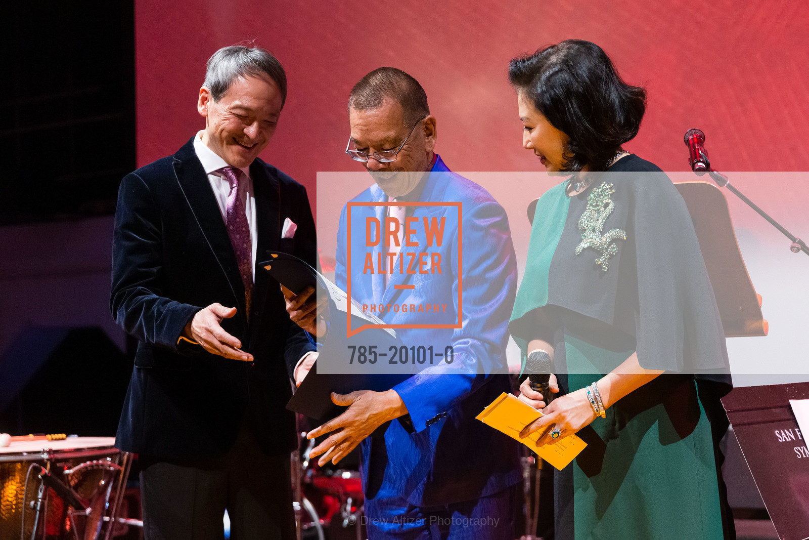 Lawrence Lui, Norman Yee, Gorretti Lo Lui, SF Symphony Chinese New Year 2020, Davis Symphony Hall. 201 Van Ness, Photo #785-20101-0 Lawrence Lui, Norman Yee, Gorretti Lo Lui, Photo #785-20101-0