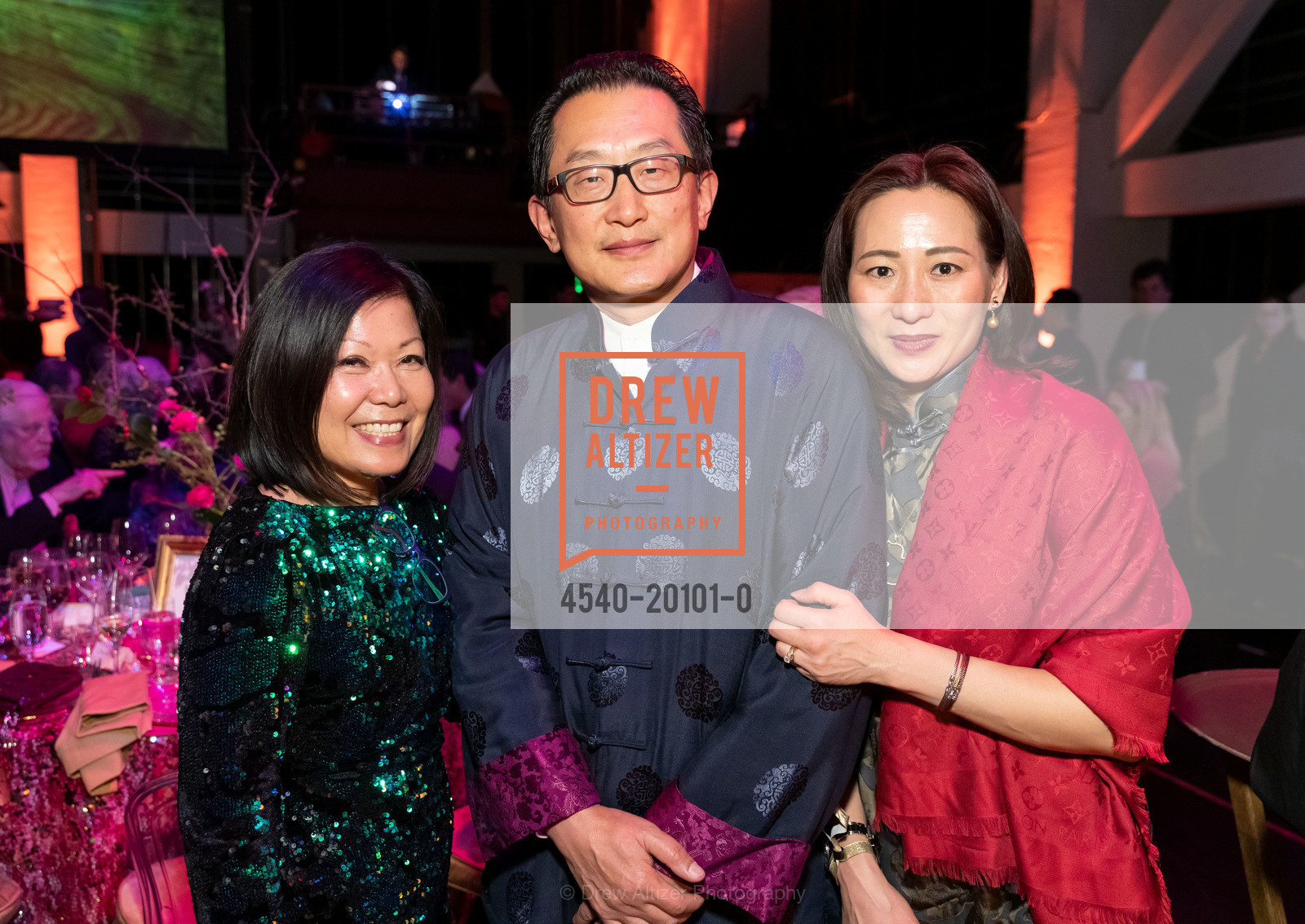 Nanci Nishimura, Anton Qiu, Carina Qiu, SF Symphony Chinese New Year 2020, Davis Symphony Hall. 201 Van Ness, Photo #4540-20101-0 Nanci Nishimura, Anton Qiu, Carina Qiu, Photo #4540-20101-0