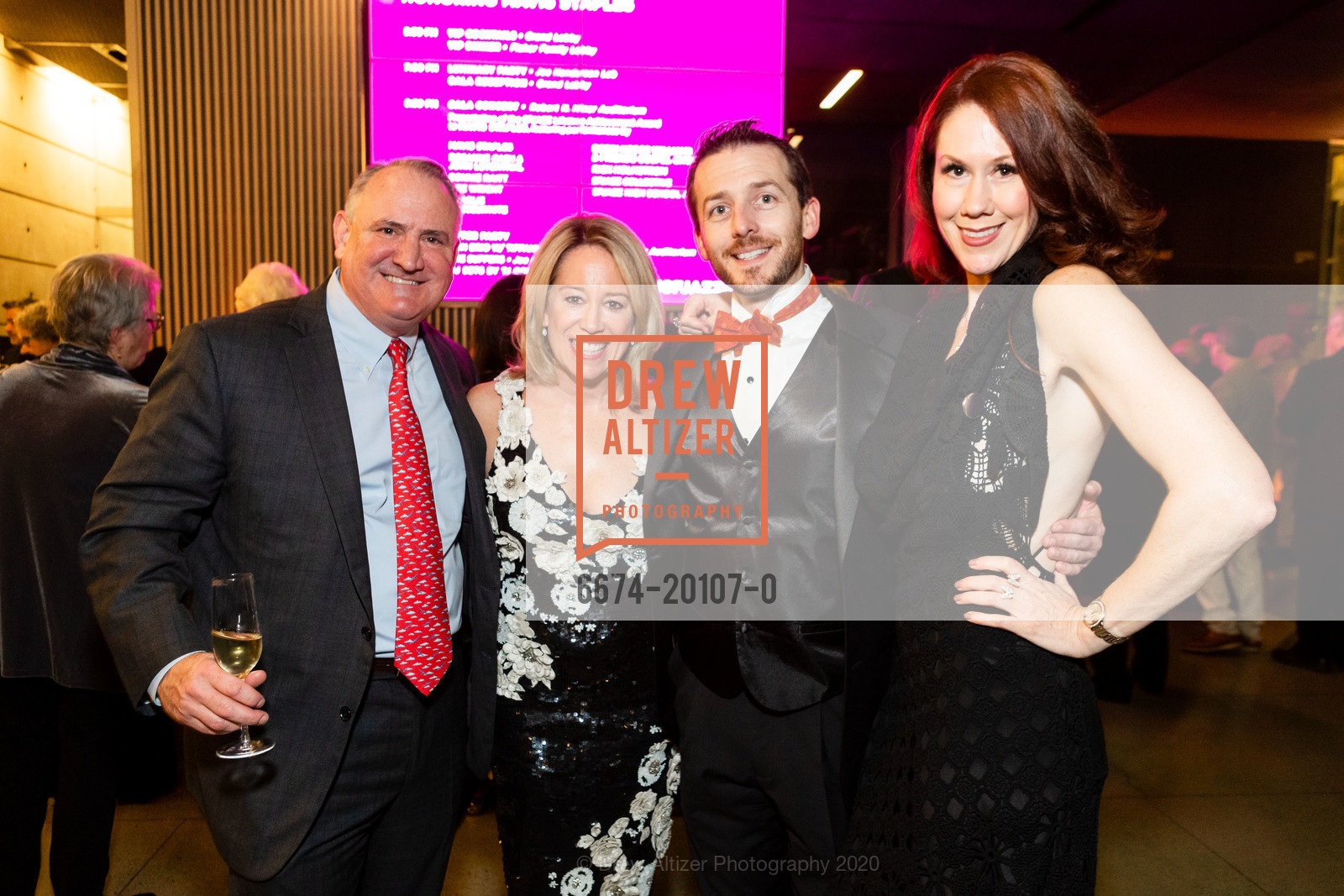 Ed Conlin, Elizabeth Johnson, Chase Bradshaw, Cheryl Young, SFJAZZ Gala 2020, SFJAZZ Center. 201 Franklin Street, January 30th, 2020, Photo #6674-20107-0 Ed Conlin, Elizabeth Johnson, Chase Bradshaw, Cheryl Young, Photo #6674-20107-0