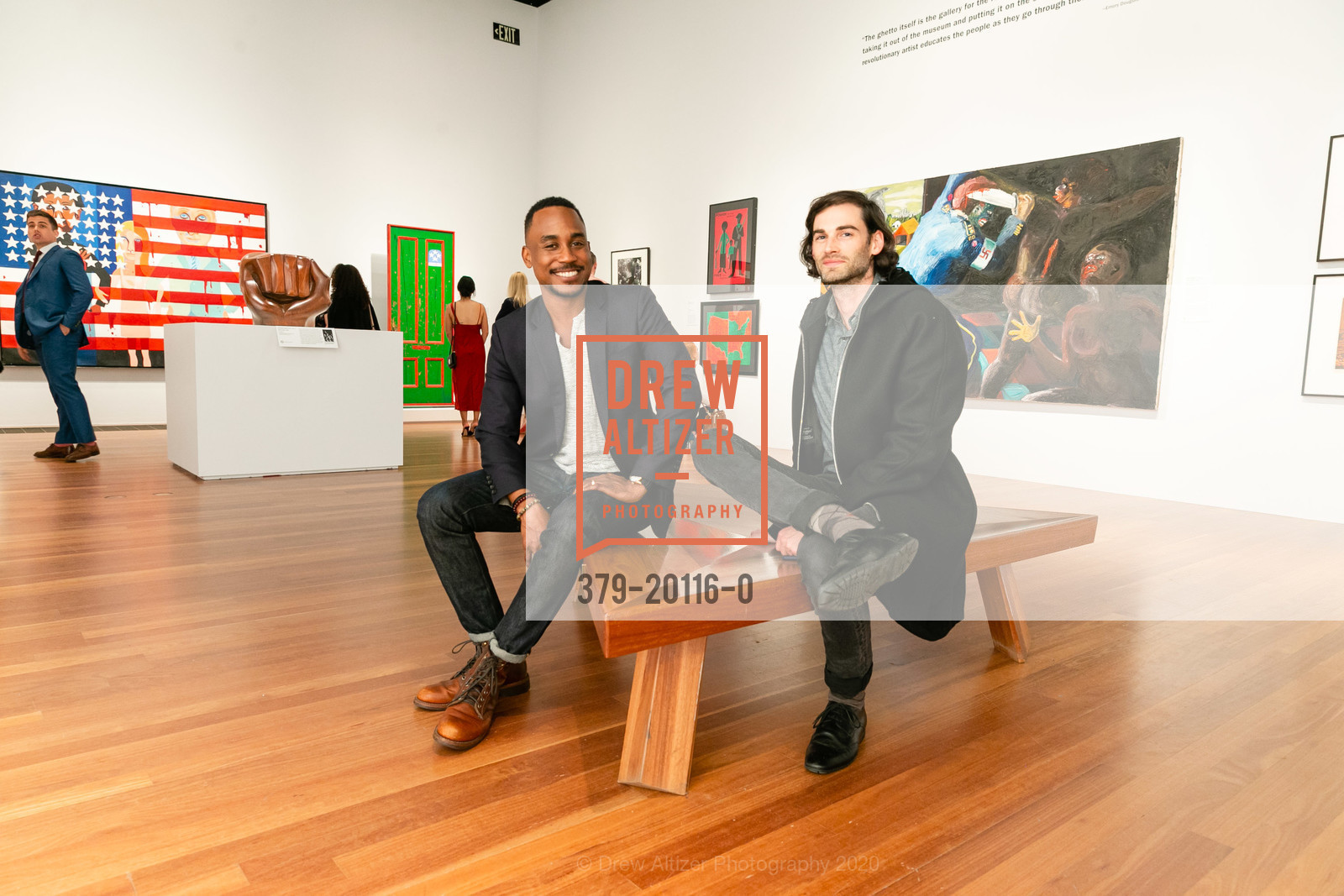Tre Shallowhorn, David Bordow, ArtPoint Insider: Soul of a Nation, de Young Museum. 50 Hagiwara Tea Garden Dr, San Francisco, CA 94118, January 30th, 2020, Photo #379-20116-0 Tre Shallowhorn, David Bordow, Photo #379-20116-0
