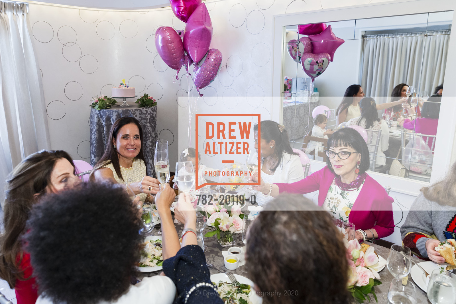 Deborah Mosser, Natalia Urrutia-Hernandez, Olivia Hernandez, Ana Castillo, A Celebration of Olivia's First Birthday Hosted by Natalia Urrutia and Benefiting SF Opera Youth Education Programs, Neiman Marcus, Rotunda. 150 Stockton Street, February 2nd, 2020, Photo #782-20119-0 Deborah Mosser, Natalia Urrutia-Hernandez, Olivia Hernandez, Ana Castillo, Photo #782-20119-0