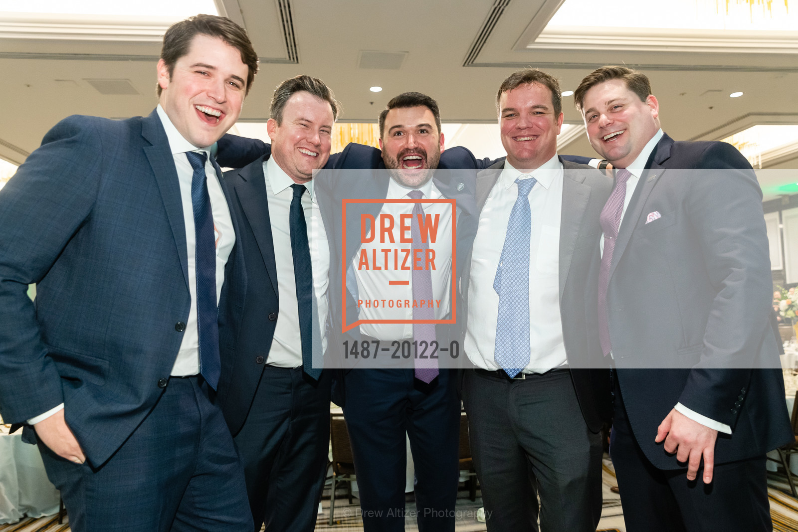 Brian Wade, Robert Hogan, Jason Nossiter, Steve Englert, Dustin Calkins, Guardsmen Sports Auction and Celebrity Dinner 2020, Westin St. Francis. 335 Powell St, Photo #1487-20122-0 Brian Wade, Robert Hogan, Jason Nossiter, Steve Englert, Dustin Calkins, Photo #1487-20122-0
