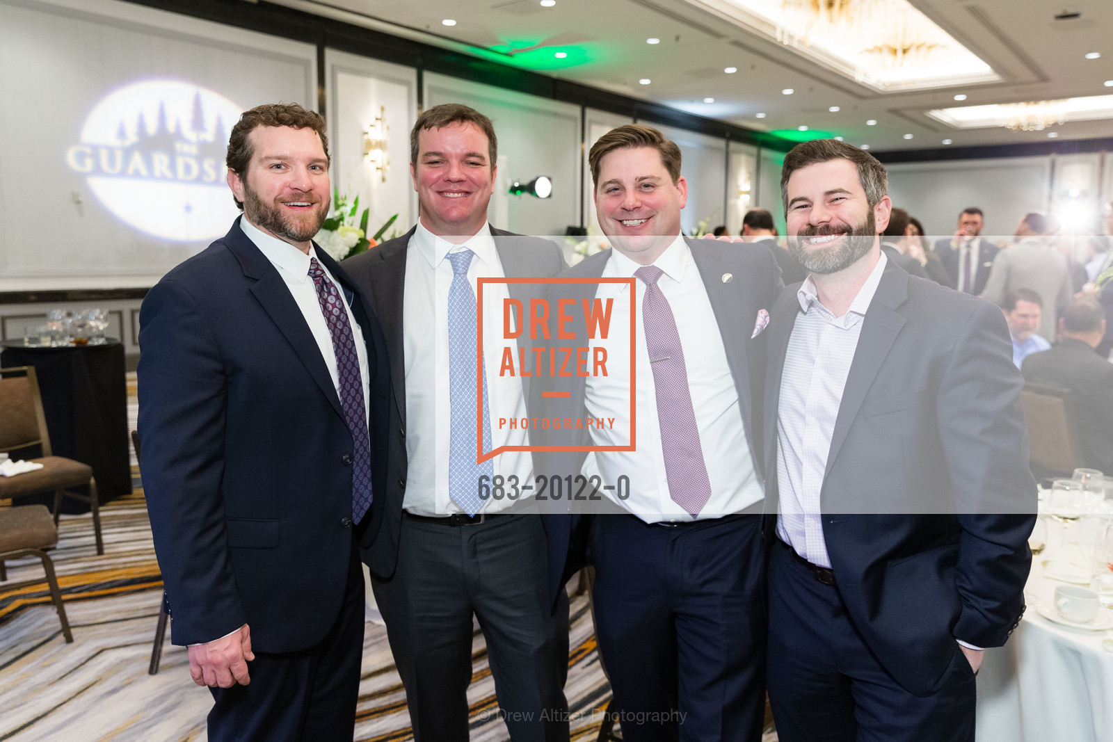 Mike Lightner, Steve Englert, Dustin Calkins, Guardsmen Sports Auction and Celebrity Dinner 2020, Westin St. Francis. 335 Powell St, Photo #683-20122-0 Mike Lightner, Steve Englert, Dustin Calkins, Photo #683-20122-0