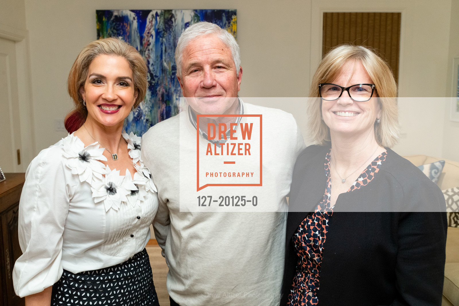 Missy Mastel, Jim Dekker, Terry Dillon, ICA Cristo Rey VIP Kick Off Party 2020, Private Res, Photo #127-20125-0 Missy Mastel, Jim Dekker, Terry Dillon, Photo #127-20125-0