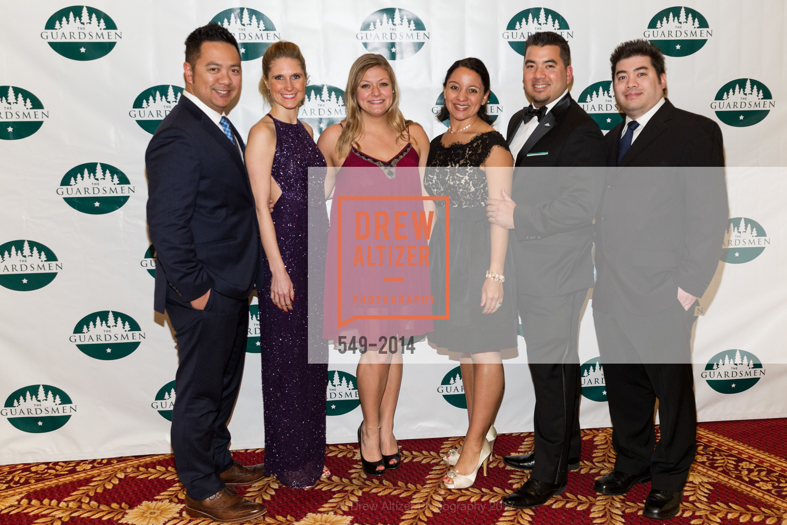 Tony Vegas, Sarah Morgan, Ariana Gowens, Elizabeth Figueredo, Daniel Figueredo, Ray Figueredo, Guardsmen Wine Auction 2017, The Palace Hotel, April 8th, 2017, Photo #549-2014 Tony Vegas, Sarah Morgan, Ariana Gowens, Elizabeth Figueredo, Daniel Figueredo, Ray Figueredo, Photo #549-2014