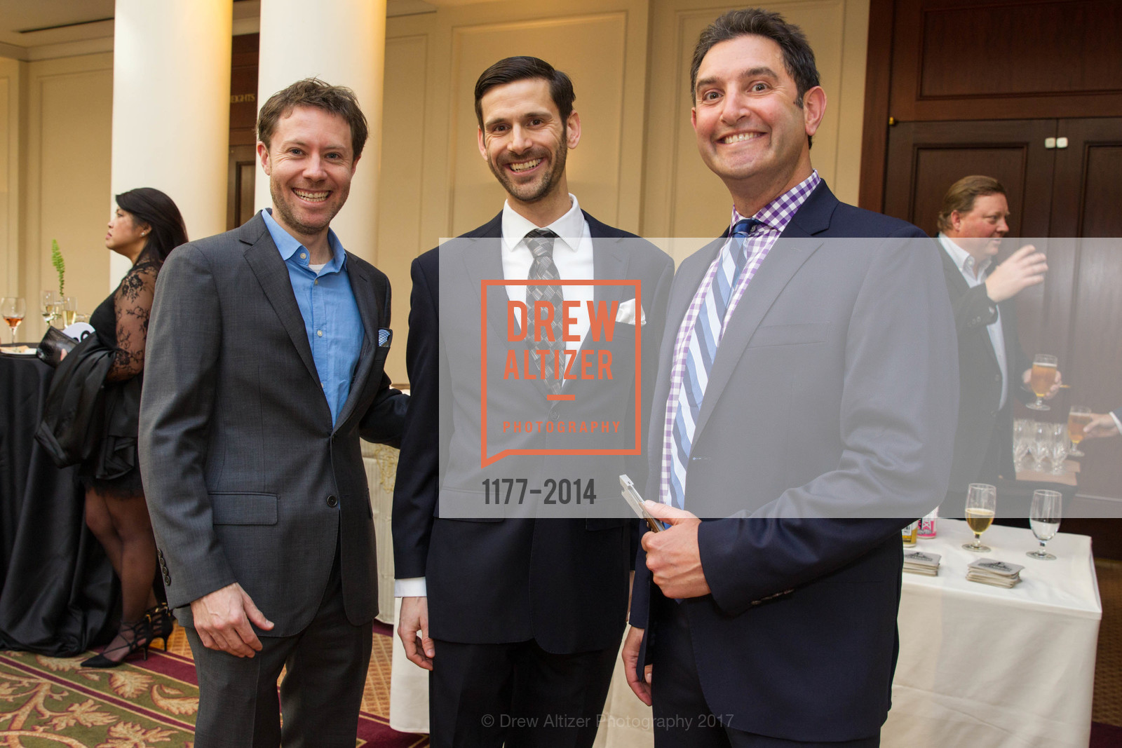 Eric Norman, Brennan Angel, Justin Linkner, Guardsmen Wine Auction 2017, The Palace Hotel, April 8th, 2017, Photo #1177-2014 Eric Norman, Brennan Angel, Justin Linkner, Photo #1177-2014
