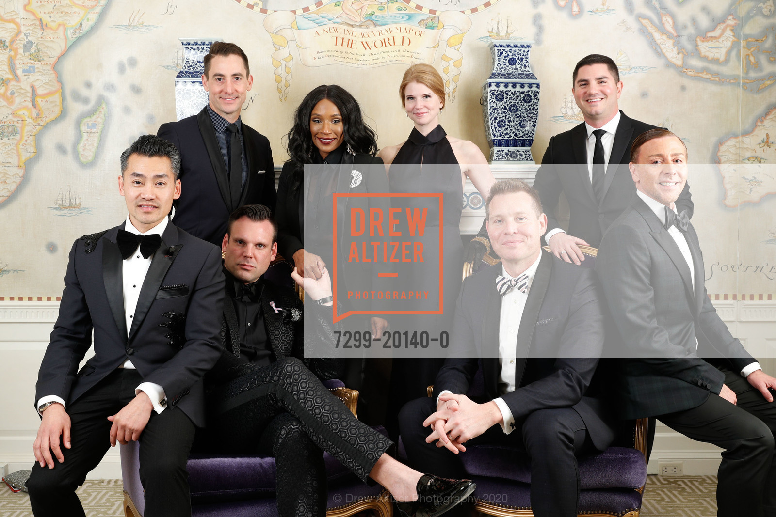 Tony Sananikone, Brian Ayer, Joshua Morgan, Pernella Sommerville, Kim Kilbride, Jason Seifer, Michael Gregg, Mark Rhoades, 5th Annual An Intimate Evening with Oscar, Fairmont Hotel. 950 Mason Street, February 9th, 2020, Photo #7299-20140-0 Tony Sananikone, Brian Ayer, Joshua Morgan, Pernella Sommerville, Kim Kilbride, Jason Seifer, Michael Gregg, Mark Rhoades, Photo #7299-20140-0