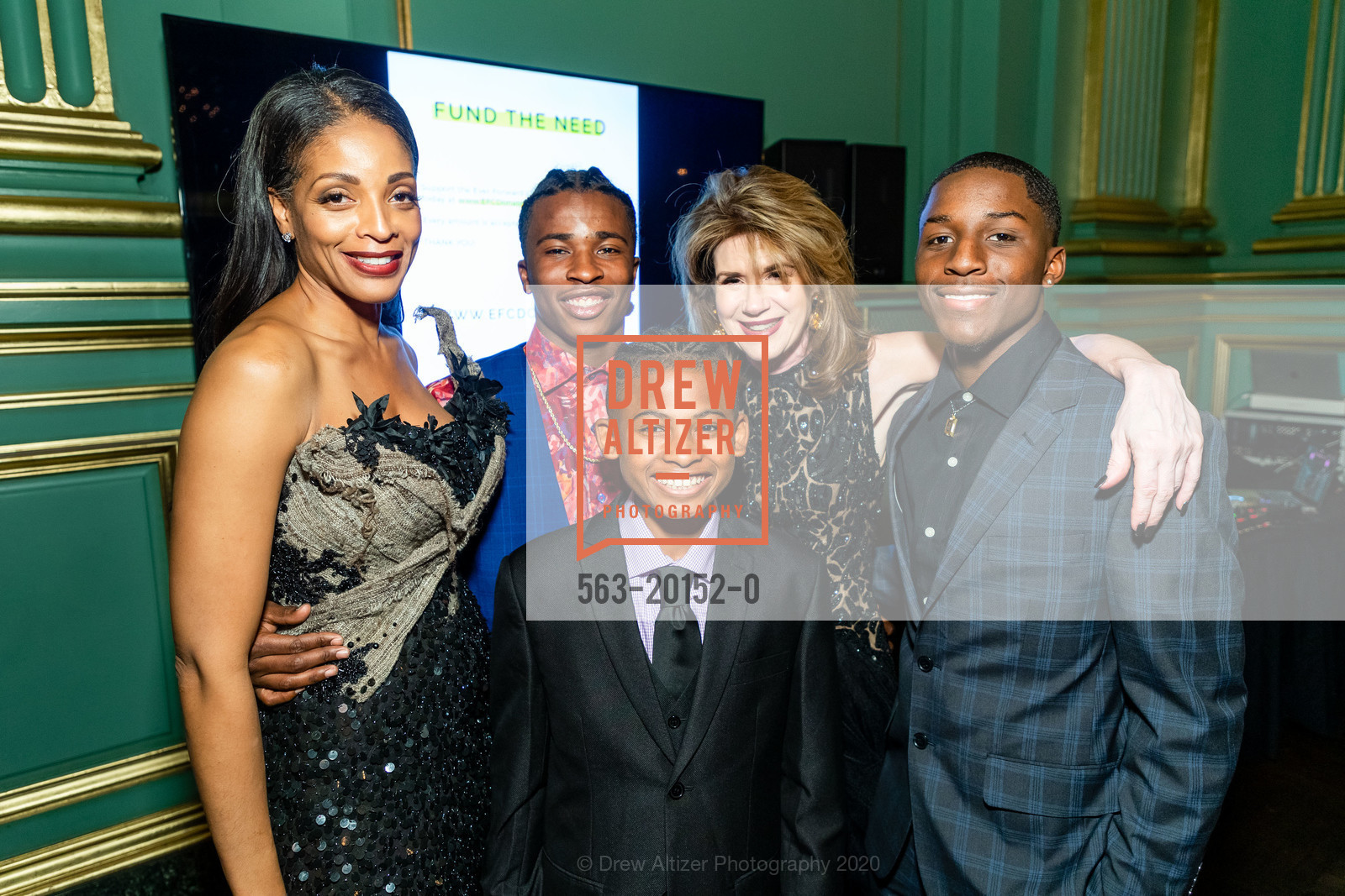 Tanum Davis Bohen, Donnie Waters, Elaine Mellis, Claude Bryant, Ever Forward Gala 2020, Herbst Theater, February 11th, 2020, Photo #563-20152-0 Tanum Davis Bohen, Donnie Waters, Elaine Mellis, Claude Bryant, Photo #563-20152-0