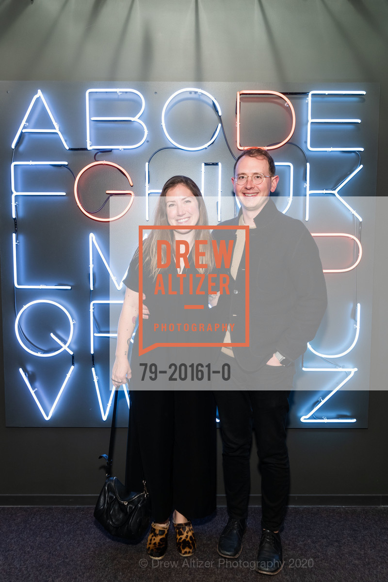 Jessica Hische, Russ Maschmeyer, Cooper Hewitt National Design Awards 2020 Cocktail Party, Godfrey Dadich Partners, 17th Floor. 140 New Montgomery Street, February 12th, 2020, Photo #79-20161-0 Jessica Hische, Russ Maschmeyer, Photo #79-20161-0
