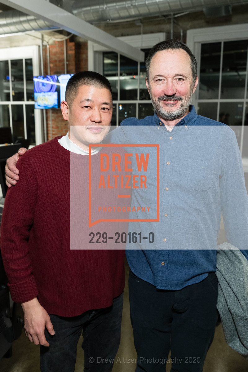 Cliff Kuang, Matt Rolandson, Cooper Hewitt National Design Awards 2020 Cocktail Party, Godfrey Dadich Partners, 17th Floor. 140 New Montgomery Street, February 12th, 2020, Photo #229-20161-0 Cliff Kuang, Matt Rolandson, Photo #229-20161-0
