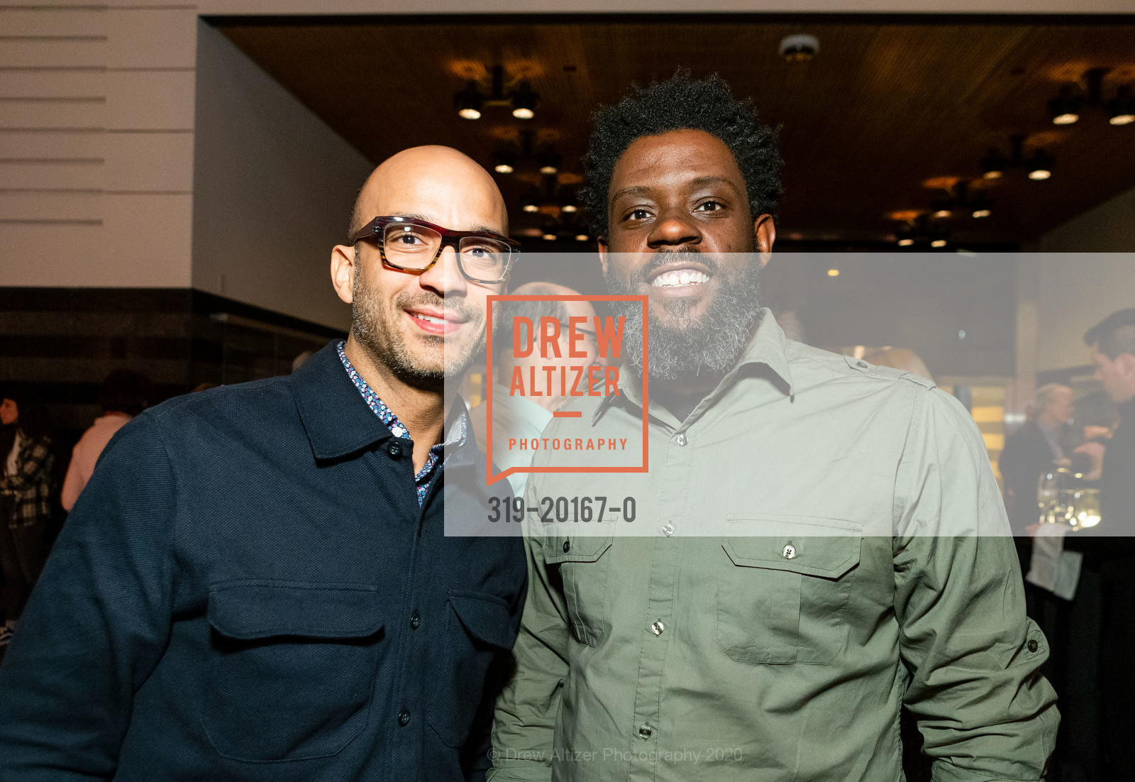 Samuel Jones, Robert Hornberger, Reception for Dawoud Bey: An American Project at SFMOMA, SFMOMA, February 12th, 2020, Photo #319-20167-0 Samuel Jones, Robert Hornberger, Photo #319-20167-0