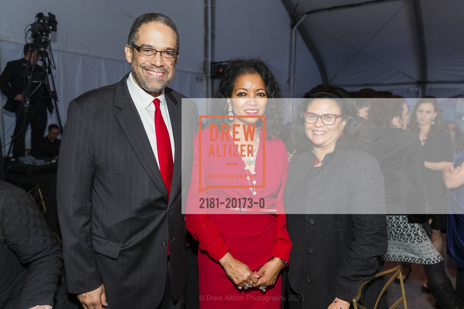 Andre Campbell, Denise Bradley-Tyson, Gillian Otway, SFGHF Hearts in SF 2020, Oracle Park, February 13th, 2020, Photo #2181-20173-0 Andre Campbell, Denise Bradley-Tyson, Gillian Otway, Photo #2181-20173-0