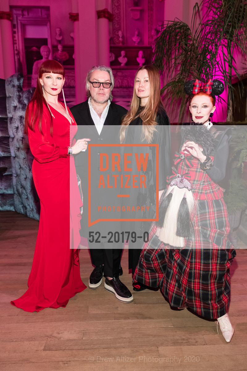 Betony Vernon, David Downton, Tatiana Sorokko, Valerie von Sobel, The Art of Seduction at Saint Joseph's Arts Society, Saint Joseph's Arts Society, February 14th, 2020, Photo #52-20179-0 Betony Vernon, David Downton, Tatiana Sorokko, Valerie von Sobel, Photo #52-20179-0