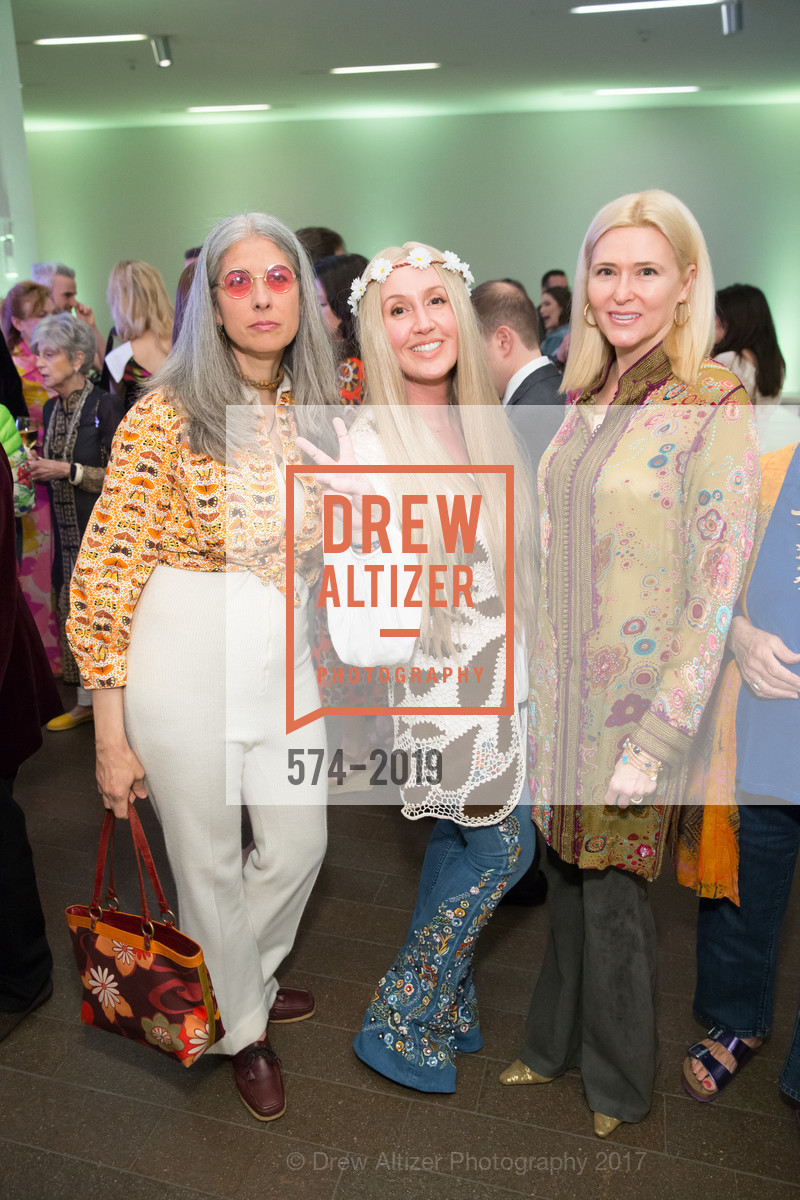Roxanne Rosetto, Lisa Sardegna, Lauren Hall, The Summer of Love Experience Donor Reception, de Young Museum, April 6th, 2017, Photo #574-2019 Roxanne Rosetto, Lisa Sardegna, Lauren Hall, Photo #574-2019