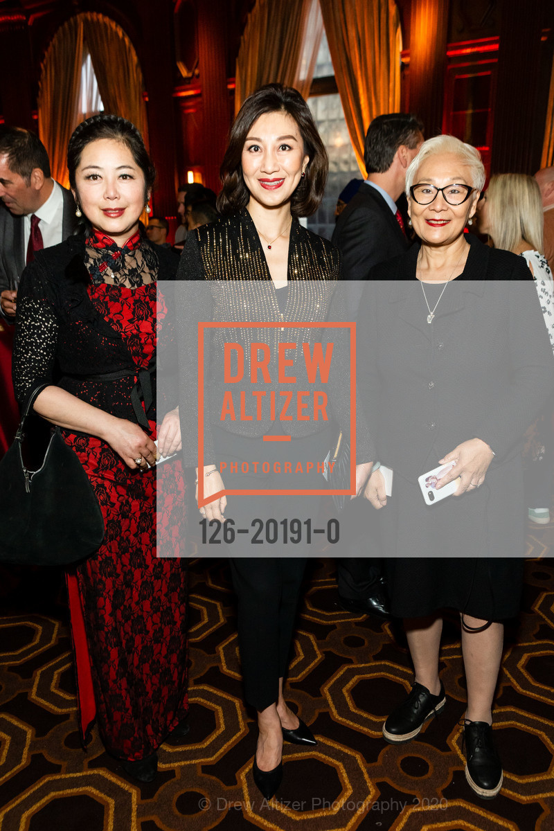 Carrie Fu, Amy Liu, Deborah Zhao, Bay Area Council 10th Annual Chinese New Year Celebration, Julia Morgan Ballroom. 465 California Street, 15th Floor San Francisco, CA 94104, February 18th, 2020, Photo #126-20191-0 Carrie Fu, Amy Liu, Deborah Zhao, Photo #126-20191-0