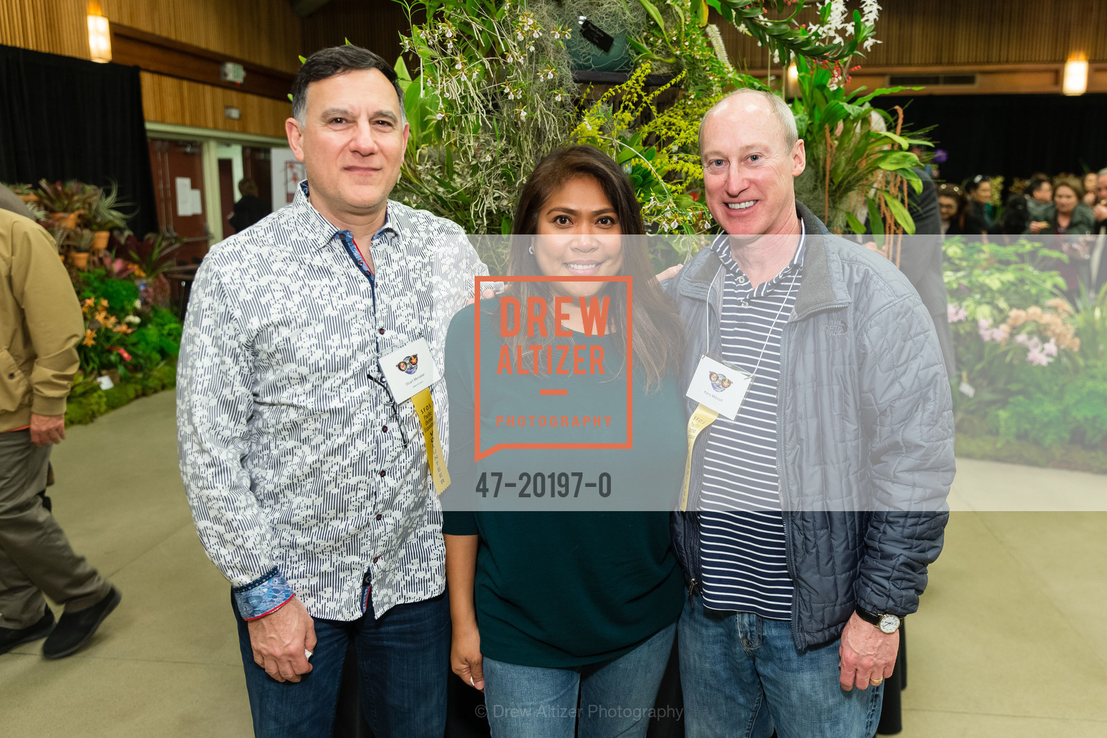 Stuart Menaker, Shiela Berg, Kerry Mitchell, 68th Annual Pacific Orchid Exposition 2020, San Francisco County Fair Building. 1199 9th Avenue, Photo #47-20197-0 Stuart Menaker, Shiela Berg, Kerry Mitchell, Photo #47-20197-0