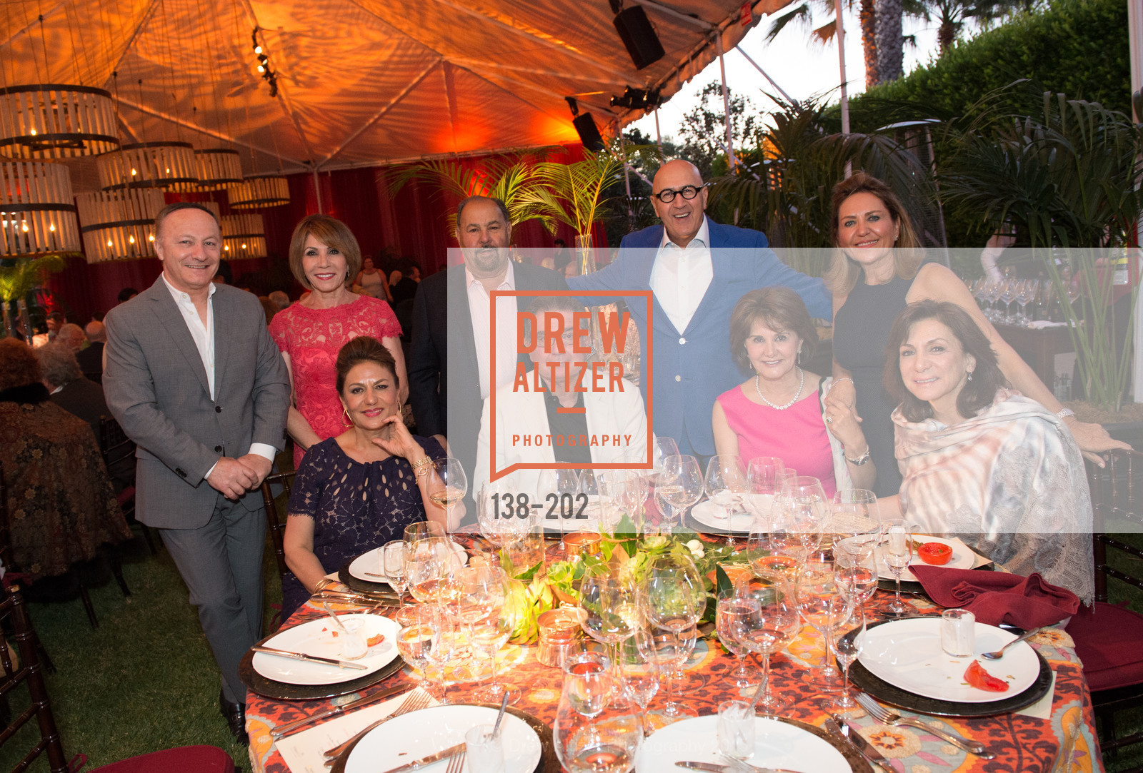 Hooshang Pak, Maryam Pak, Vida Vazin, Paul Vazin, Farrok Yazdi, Michael Saei, Mahvash Yazdi, Shahpar Khaledi, Katy Saei, Festival del Sole Patron Dinner at Darioush Winery, Darioush Winery. 4240 Silverado Trail, July 24th, 2015,Drew Altizer, Drew Altizer Photography, full-service agency, private events, San Francisco photographer, photographer california