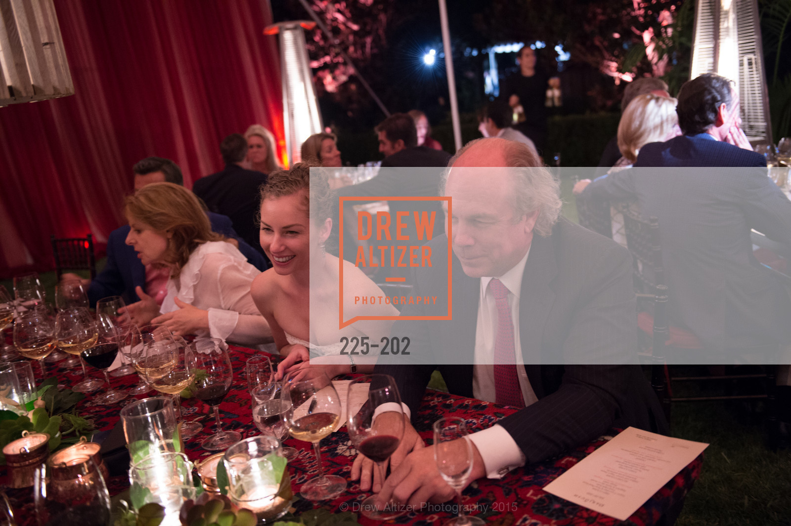 Alexandra Meijer, John Fry, Gucci & Vogue Dinner, Darioush Winery. Darioush Winery, . 4240 Silverado Trail, July 24th, 2015, Photo #225-202 Alexandra Meijer, John Fry, Photo #225-202