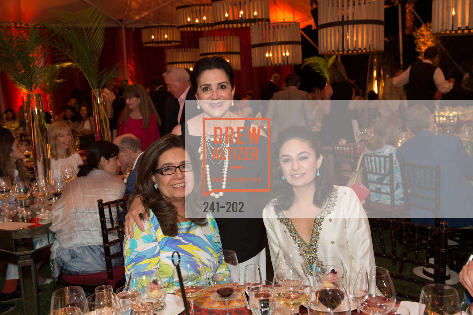 Susie, Lily Samii, Sonya Sani, Gucci & Vogue Dinner, Darioush Winery. Darioush Winery, . 4240 Silverado Trail, July 24th, 2015, Photo #241-202 Susie, Lily Samii, Sonya Sani, Photo #241-202