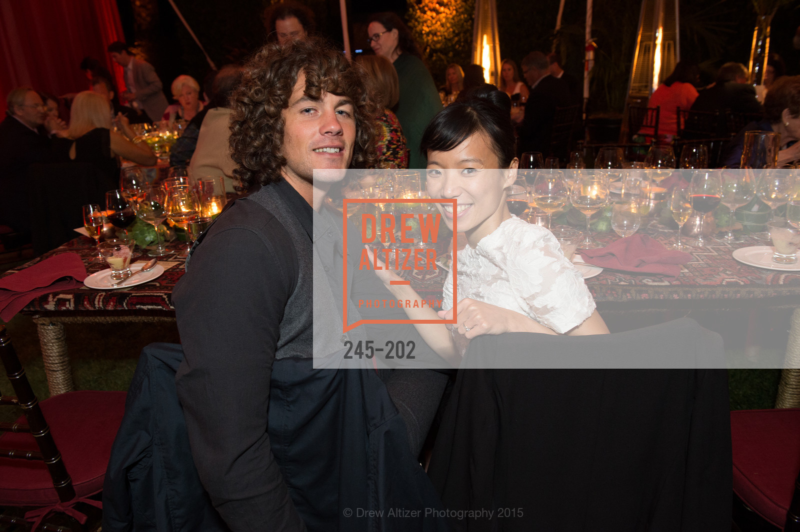 John Flaherty, Frances Chung, Festival del Sole Patron Dinner at Darioush Winery, Darioush Winery. 4240 Silverado Trail, July 24th, 2015,Drew Altizer, Drew Altizer Photography, full-service agency, private events, San Francisco photographer, photographer california