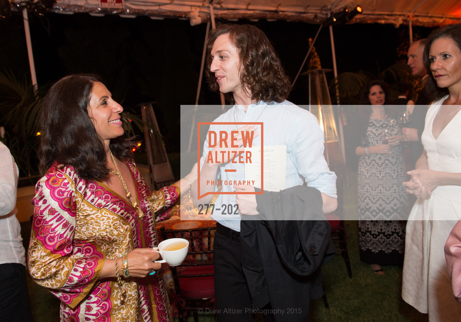 Lisa Grotts, Joshua Thake, Gucci & Vogue Dinner, Darioush Winery. Darioush Winery, . 4240 Silverado Trail, July 24th, 2015, Photo #277-202 Lisa Grotts, Joshua Thake, Photo #277-202