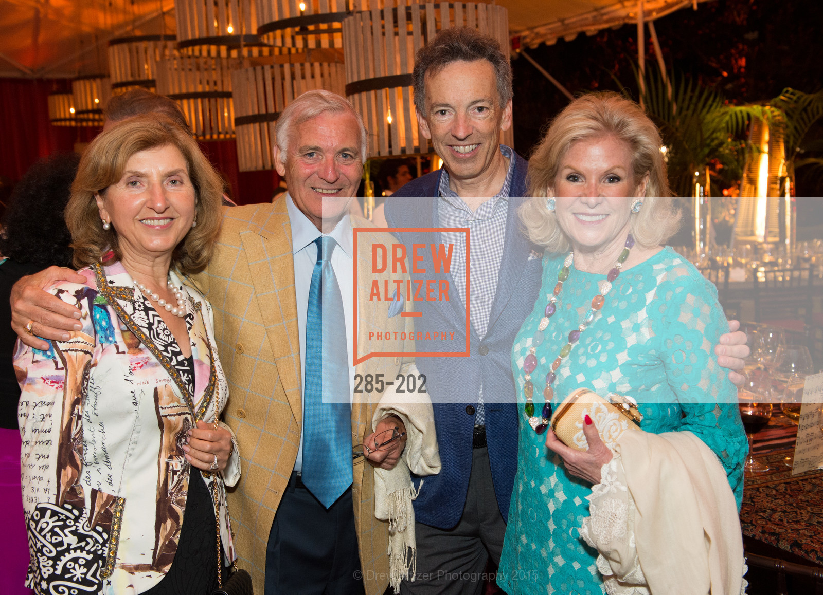Rita Castellucci, Antonio Castellucci, Rick Walker, Dede Wilsey, Festival del Sole Patron Dinner at Darioush Winery, Darioush Winery. 4240 Silverado Trail, July 24th, 2015,Drew Altizer, Drew Altizer Photography, full-service agency, private events, San Francisco photographer, photographer california