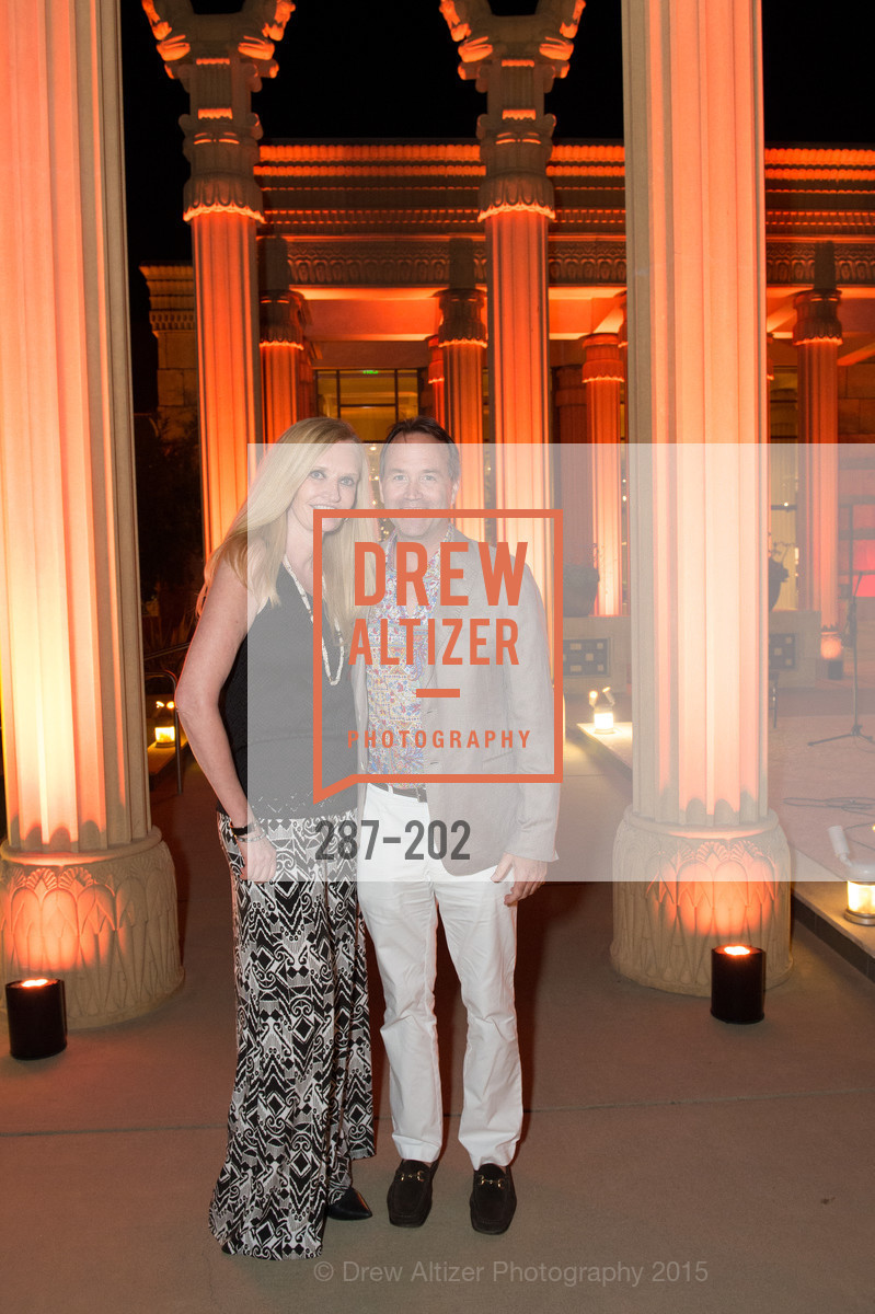 Beth Townsend, Chip Zecher, Gucci & Vogue Dinner, Darioush Winery. Darioush Winery, . 4240 Silverado Trail, July 24th, 2015, Photo #287-202 Beth Townsend, Chip Zecher, Photo #287-202