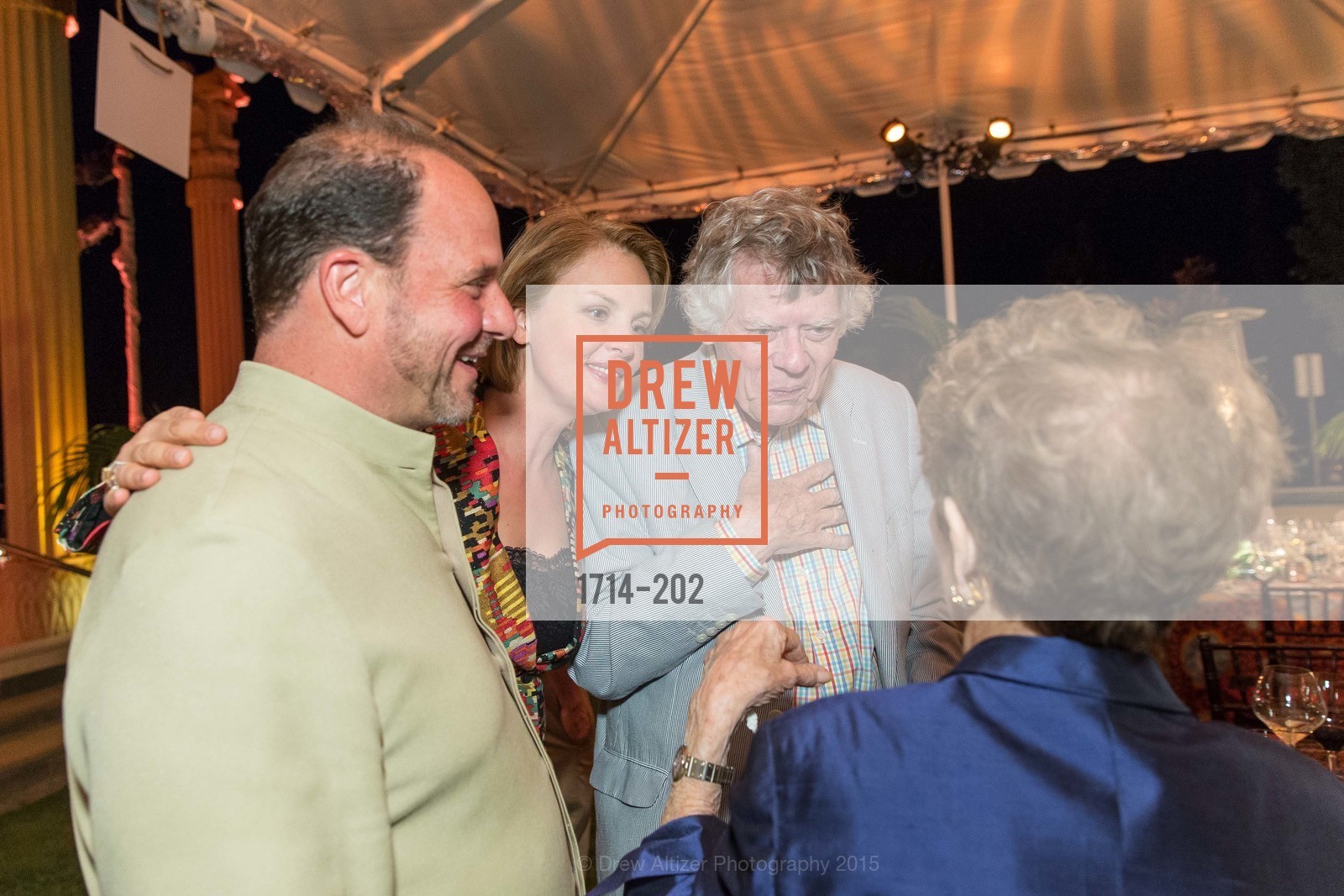Barrett Wissman, Nina Kotova, Gordon P. Getty, Gucci & Vogue Dinner, Darioush Winery. Darioush Winery, . 4240 Silverado Trail, July 24th, 2015, Photo #1714-202 Barrett Wissman, Nina Kotova, Gordon P. Getty, Photo #1714-202