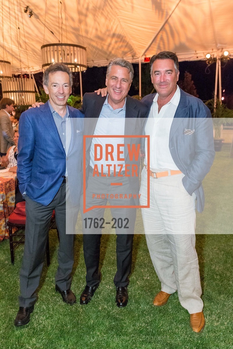 Rick Walker, David Taub, Michael Polenske, Gucci & Vogue Dinner, Darioush Winery. Darioush Winery, . 4240 Silverado Trail, July 24th, 2015, Photo #1762-202 Rick Walker, David Taub, Michael Polenske, Photo #1762-202