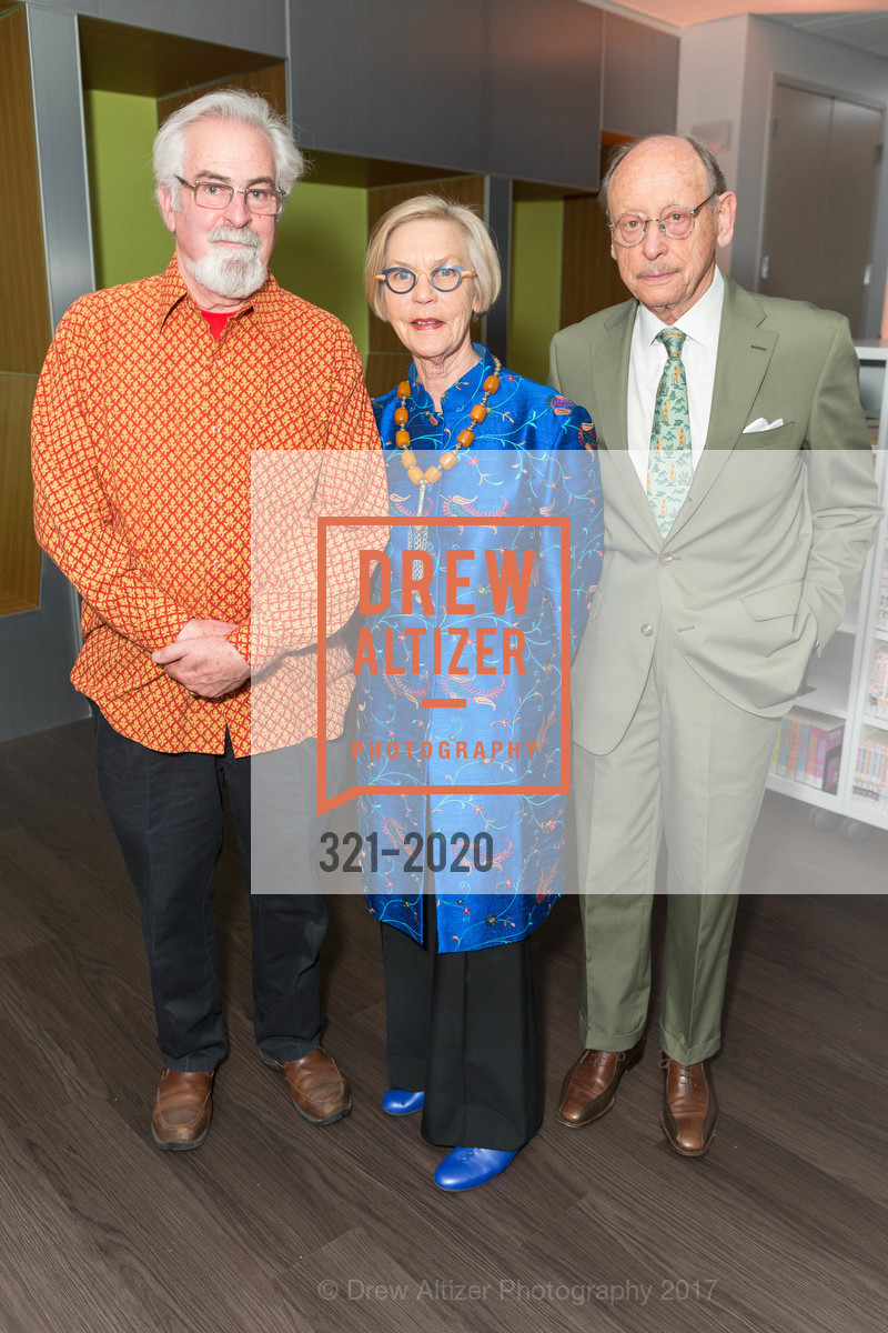 Peter Wiley, Barbro Osher, Bernard Osher, Friends of the San Francisco Public Library - Library Laureates, San Francisco Public Library, April 7th, 2017, Photo #321-2020 Peter Wiley, Barbro Osher, Bernard Osher, Photo #321-2020
