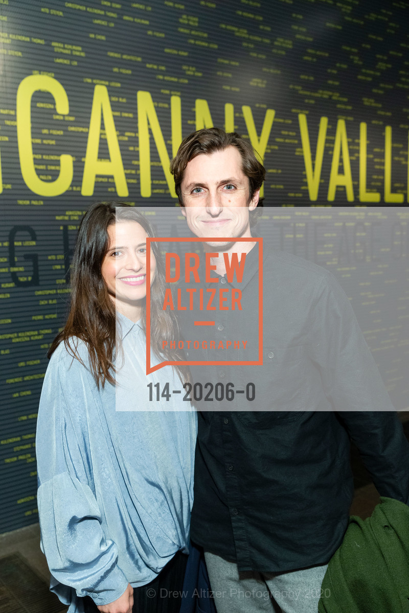Fanny Singer, Andrew Owen, Uncanny Valley: Being Human in the Age of AI Opening, de Young Museum, February 20th, 2020, Photo #114-20206-0 Fanny Singer, Andrew Owen, Photo #114-20206-0
