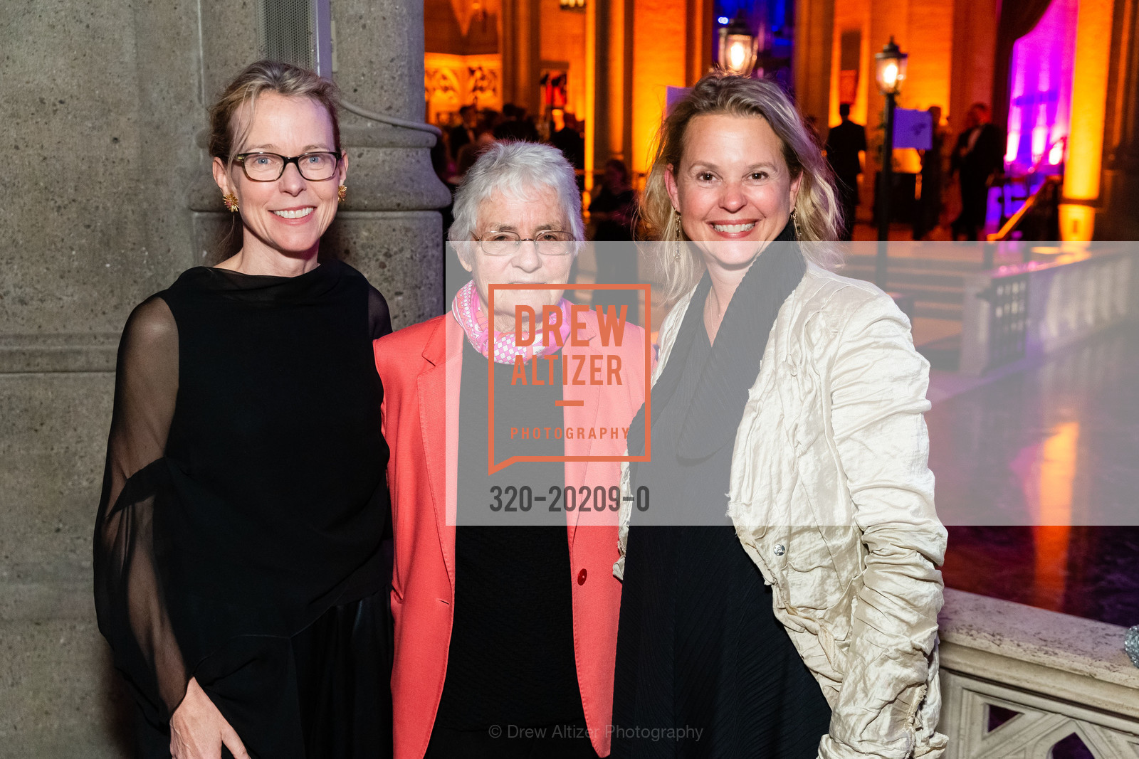 Nina Brown, Ute Bowles, Eliza Brown, Grace Cathedral 2020 Carnivale Gala, Grace Cathedral. 1100 California St, Photo #320-20209-0 Nina Brown, Ute Bowles, Eliza Brown, Photo #320-20209-0