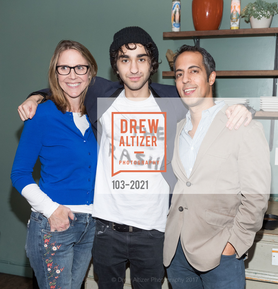 Susanne Filkins, Alex Wolff, Abdi Nazemian, THE HOUSE OF TOMORROW SFIFF Premiere Afterparty, Tacolicious. 741 Valencia St, April 8th, 2017, Photo #103-2021 Susanne Filkins, Alex Wolff, Abdi Nazemian, Photo #103-2021