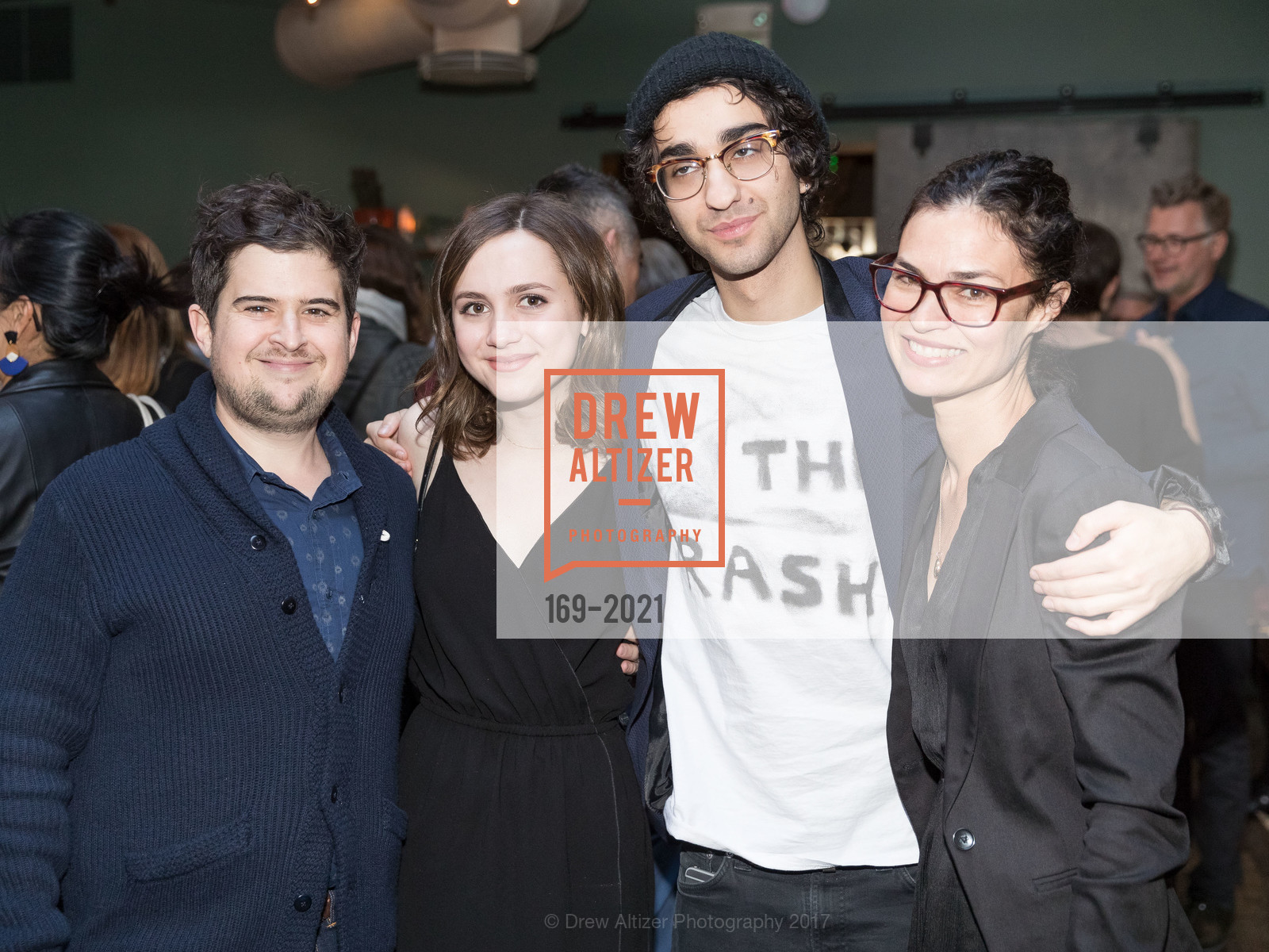 Peter Livolsi, Maude Apatow, Alex Wolff, Danielle Renfrew Behrens, THE HOUSE OF TOMORROW SFIFF Premiere Afterparty, Tacolicious. 741 Valencia St, April 8th, 2017, Photo #169-2021 Peter Livolsi, Maude Apatow, Alex Wolff, Danielle Renfrew Behrens, Photo #169-2021