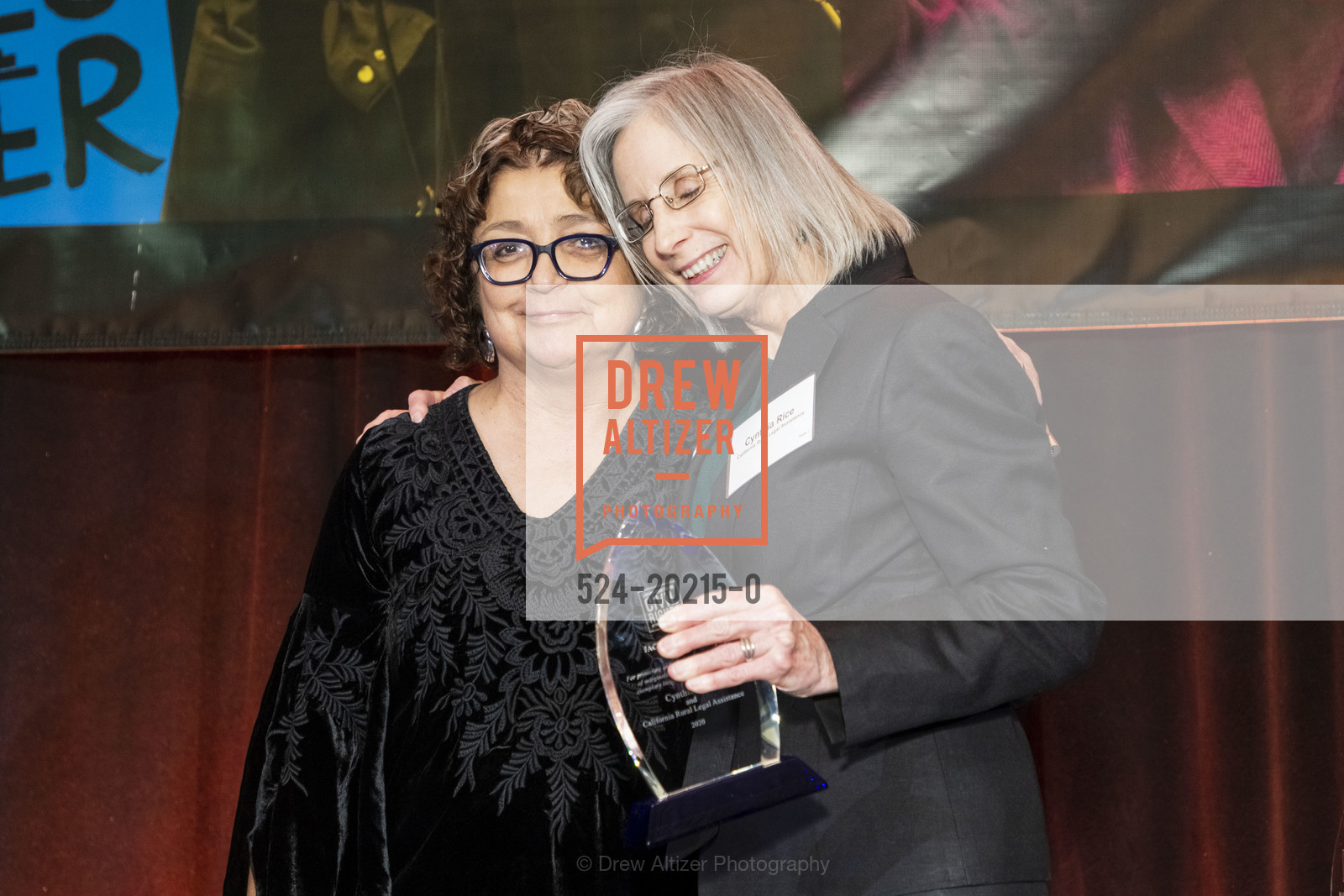 Deborah Escobedo, Cynthia Rice, Lawyers’ Committee for Civil Rights 33rd Annual Dr. MLK, Jr. Gala. 2020, Hyatt Regency San Francisco. 5 Embarcadero Center, Photo #524-20215-0 Deborah Escobedo, Cynthia Rice, Photo #524-20215-0