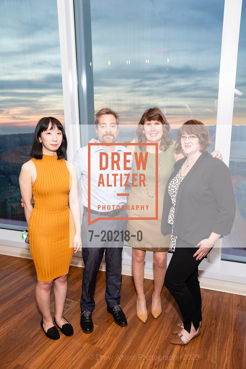 Tina Tran, Stacy Webb, Erica Kisch, Karen Lamb, Compass Family Services Campaign Donor Reception, Salesforce Tower, Ohana Floor. 415 Mission St, February 27th, 2020, Photo #7-20218-0 Tina Tran, Stacy Webb, Erica Kisch, Karen Lamb, Photo #7-20218-0