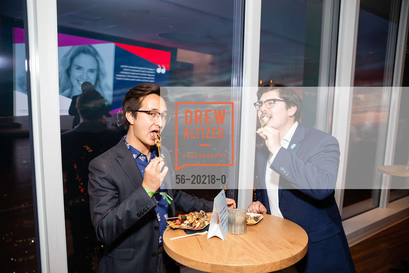 Nigel Robinson, Anthony Carrasco, Compass Family Services Campaign Donor Reception, Salesforce Tower, Ohana Floor. 415 Mission St, February 27th, 2020, Photo #56-20218-0 Nigel Robinson, Anthony Carrasco, Photo #56-20218-0