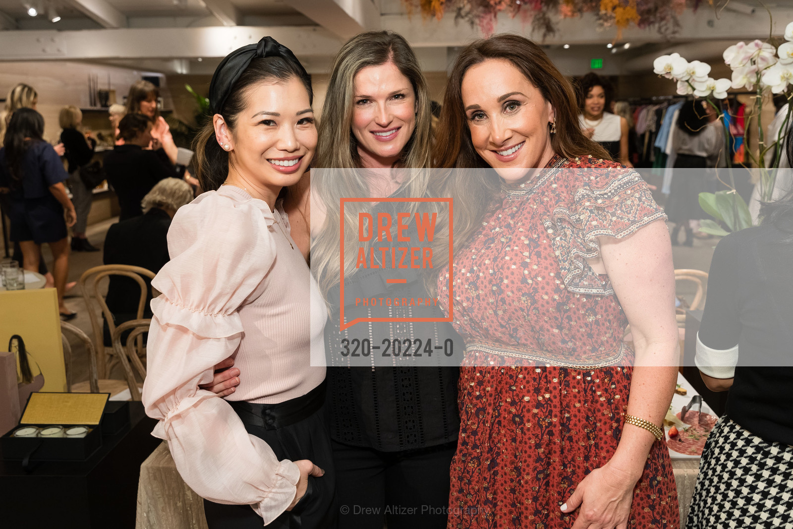 Betty Yu, Rebecca Bridges, Jessica Sieck, McMullen Spring Fashion Show 2020, McMullen Boutique. 855 El Camino Real #36, Photo #320-20224-0 Betty Yu, Rebecca Bridges, Jessica Sieck, Photo #320-20224-0
