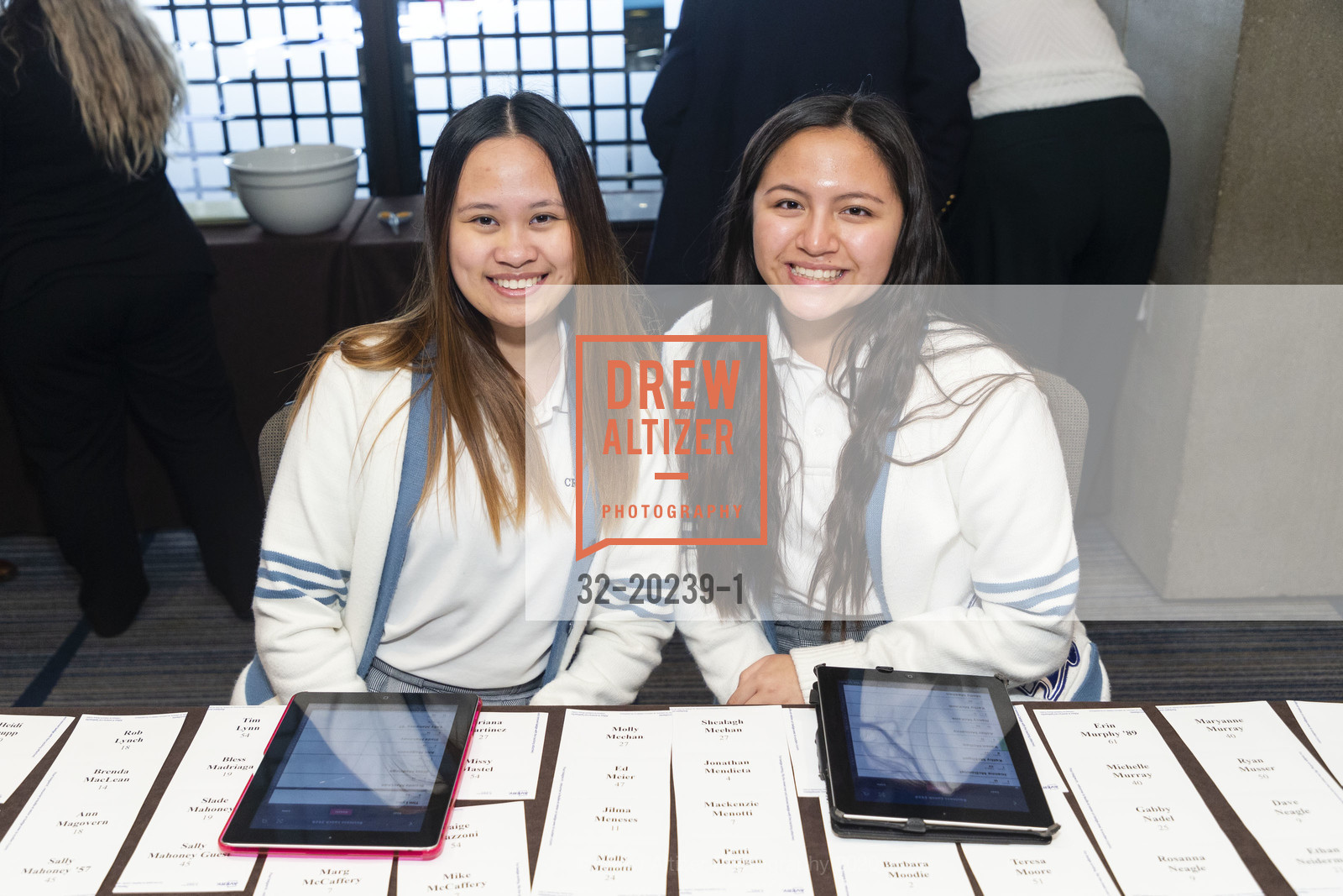 Courtny Nimez, Stephanie Martinez, ICA Cristo Rey 10th Anniversary Annual Business Lunch 2020, Hyatt Regency. 5 Embarcadero Center, March 4th, 2020, Photo #32-20239-1 Courtny Nimez, Stephanie Martinez, Photo #32-20239-1