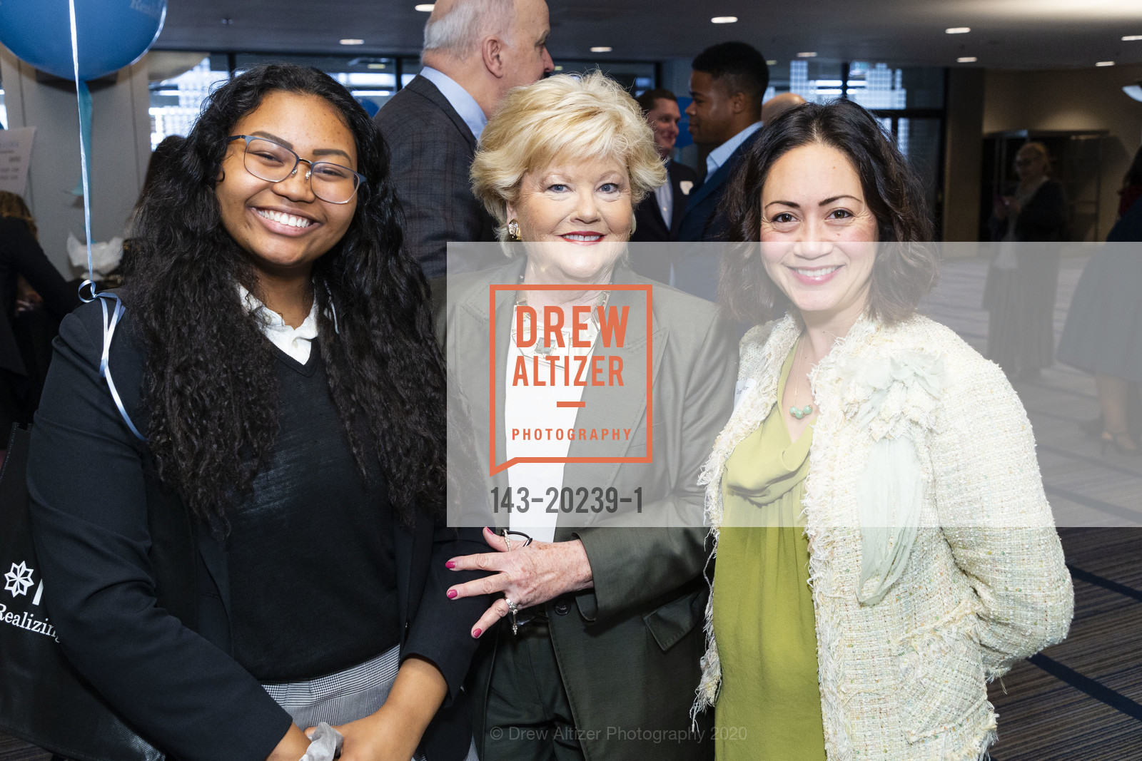 Jennifer Carter Lehot, Liz Dondero, Cristina Green, ICA Cristo Rey 10th Anniversary Annual Business Lunch 2020, Hyatt Regency. 5 Embarcadero Center, March 4th, 2020, Photo #143-20239-1 Jennifer Carter Lehot, Liz Dondero, Cristina Green, Photo #143-20239-1