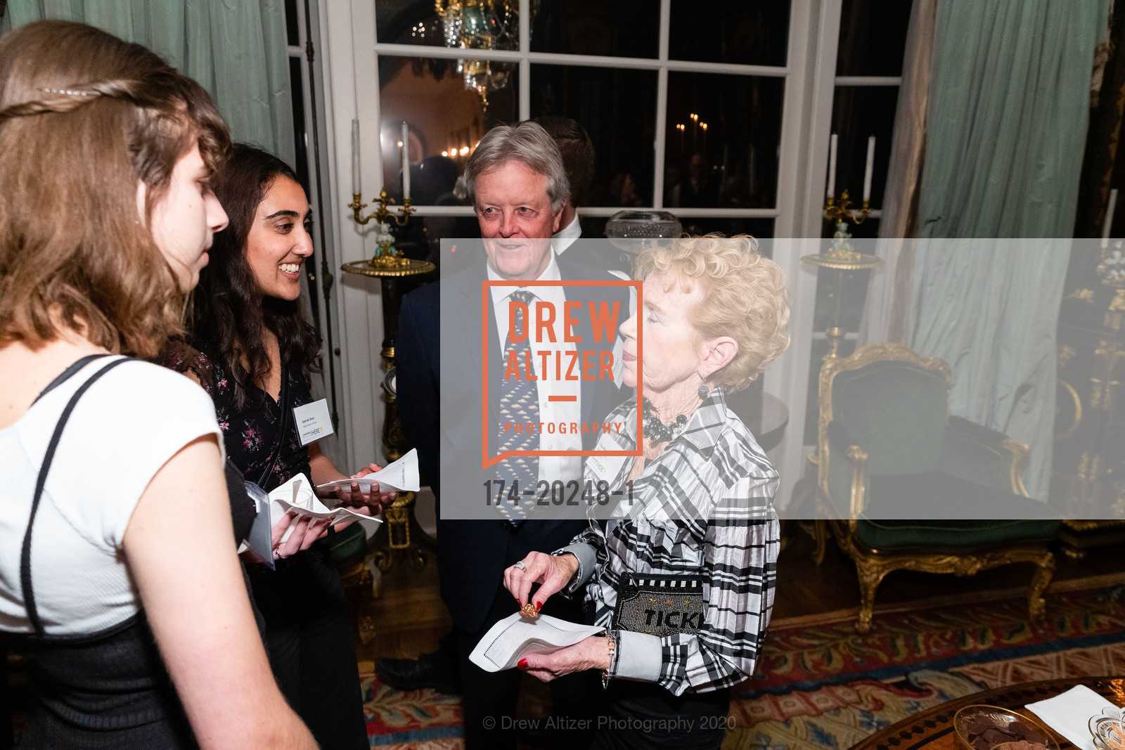 Carolina Verrini Lenzi, Samrah Shan, Mike Moyland, Tina Moyland, USF Honor’s College Celebration, Private Residence, March 3rd, 2020, Photo #174-20248-1 Carolina Verrini Lenzi, Samrah Shan, Mike Moyland, Tina Moyland, Photo #174-20248-1