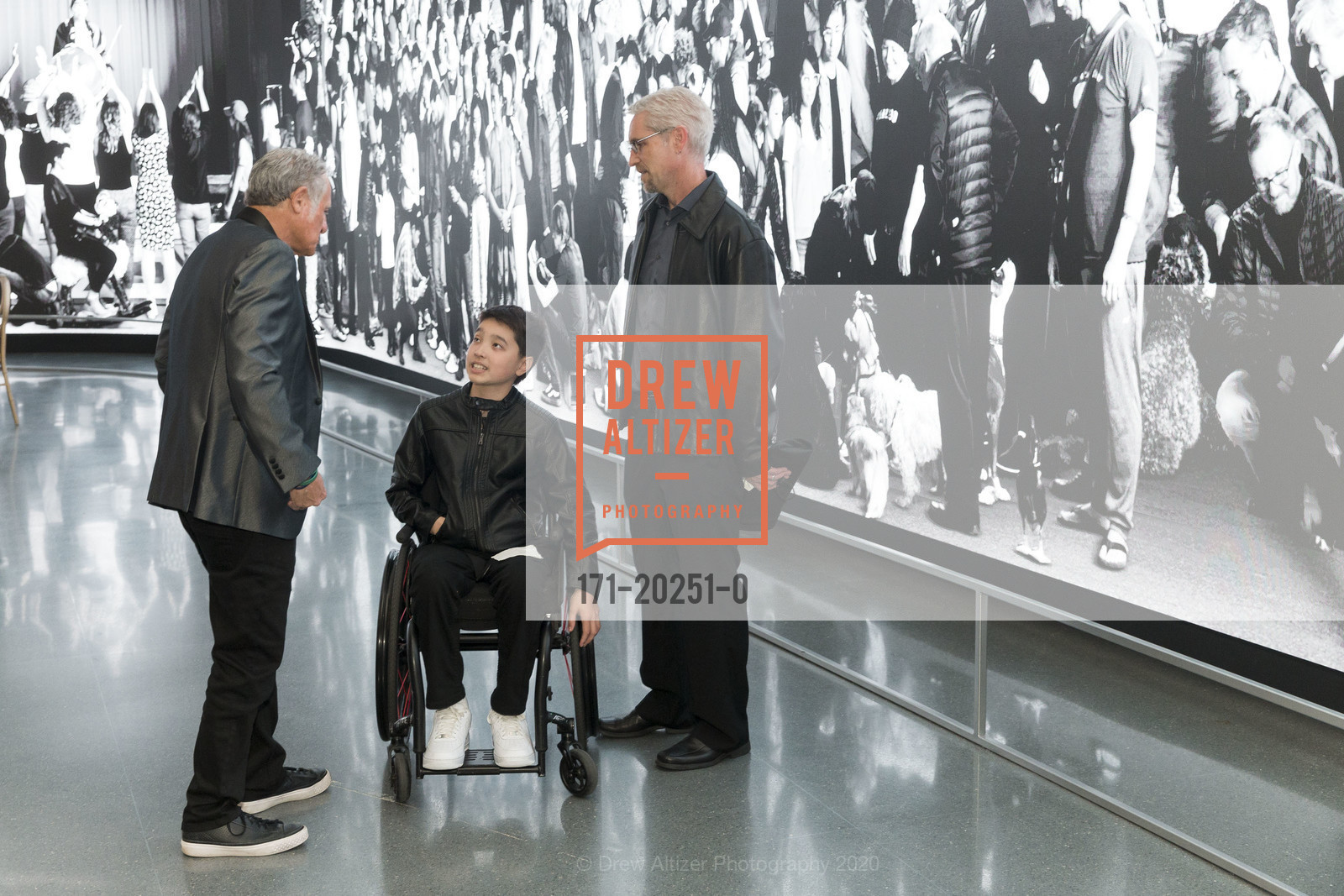 Bob Babbitt, Devan Watkins, Brian Watkins, Challenged Athlete's Foundation Annual Gala, SFMOMA. 155 3rd Street, March 4th, 2020, Photo #171-20251-0 Bob Babbitt, Devan Watkins, Brian Watkins, Photo #171-20251-0
