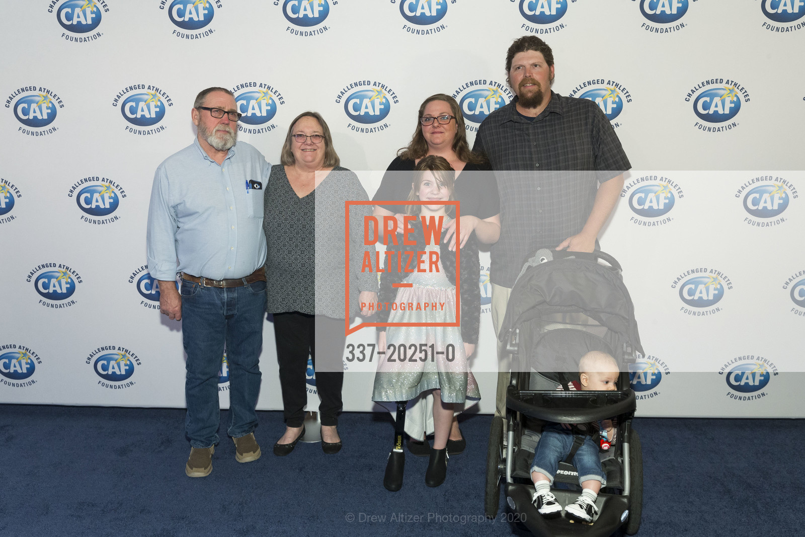 Jeff Davis, Melani O'Hair, Kate Roe, Sydney Roe, Bryan Odell, Challenged Athlete's Foundation Annual Gala, SFMOMA. 155 3rd Street, March 4th, 2020, Photo #337-20251-0 Jeff Davis, Melani O'Hair, Kate Roe, Sydney Roe, Bryan Odell, Photo #337-20251-0