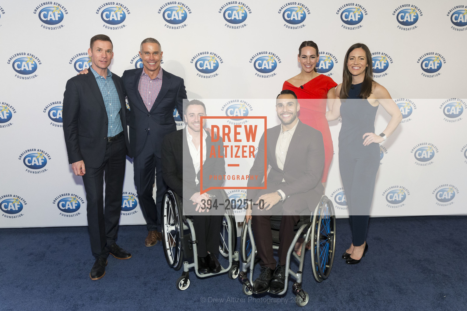 Andrew Syzler, Daniel Veatch, Steve Serio, Jorge Sanchez, Laura Britt, Therese Vinal, Challenged Athlete's Foundation Annual Gala, SFMOMA. 155 3rd Street, March 4th, 2020, Photo #394-20251-0 Andrew Syzler, Daniel Veatch, Steve Serio, Jorge Sanchez, Laura Britt, Therese Vinal, Photo #394-20251-0